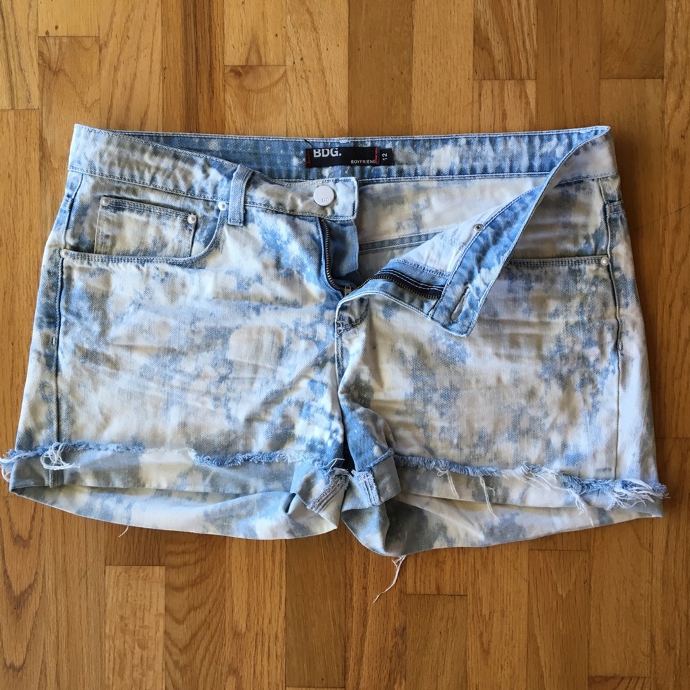 Acid Wash Jean Shorts